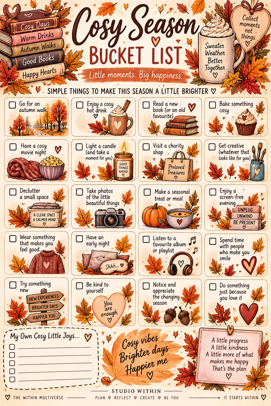 FREE Cosy September Bucket List | Printable