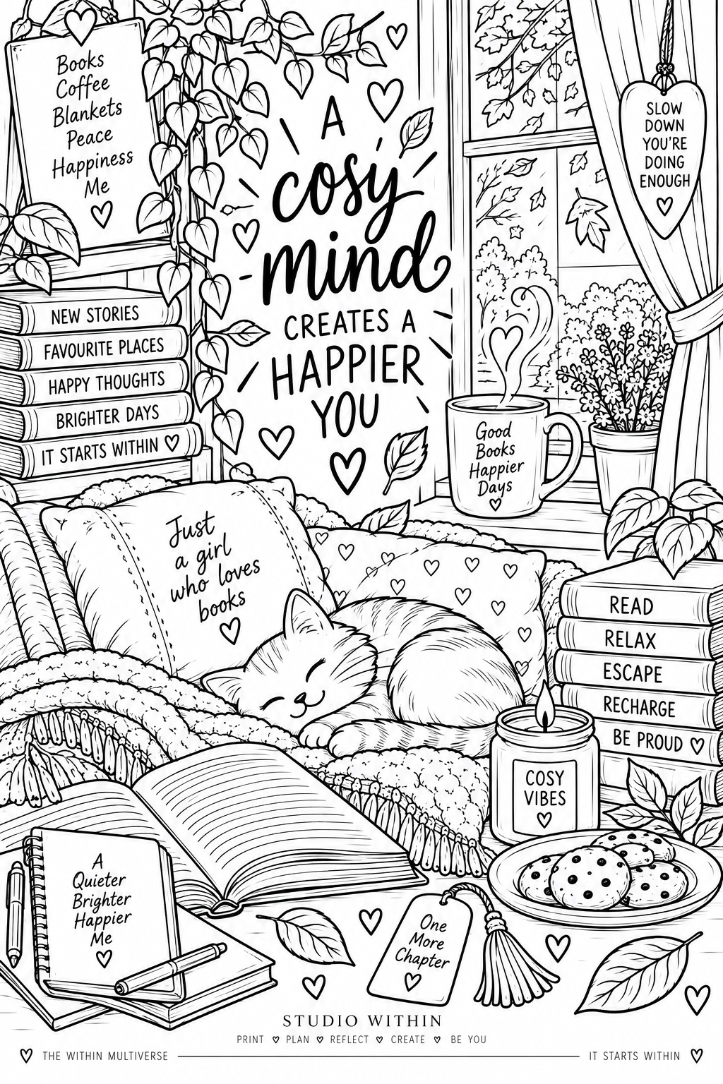 FREE Cosy Colouring Pages Mini Collection | Printable pages