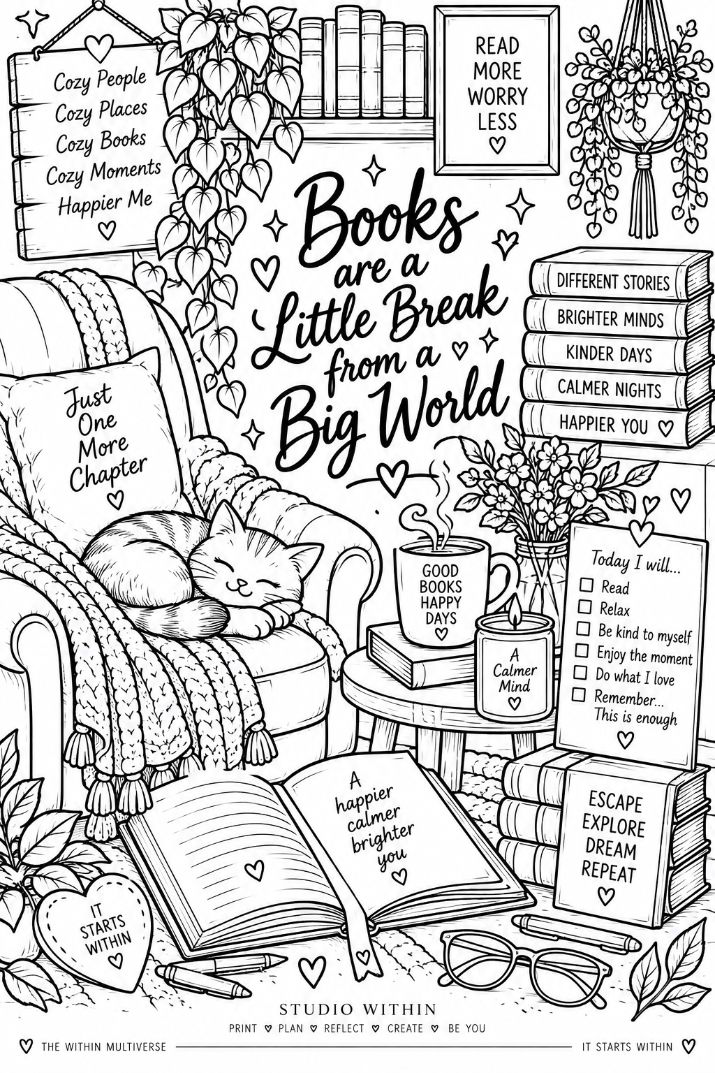 FREE Cosy Colouring Pages Mini Collection | Printable pages