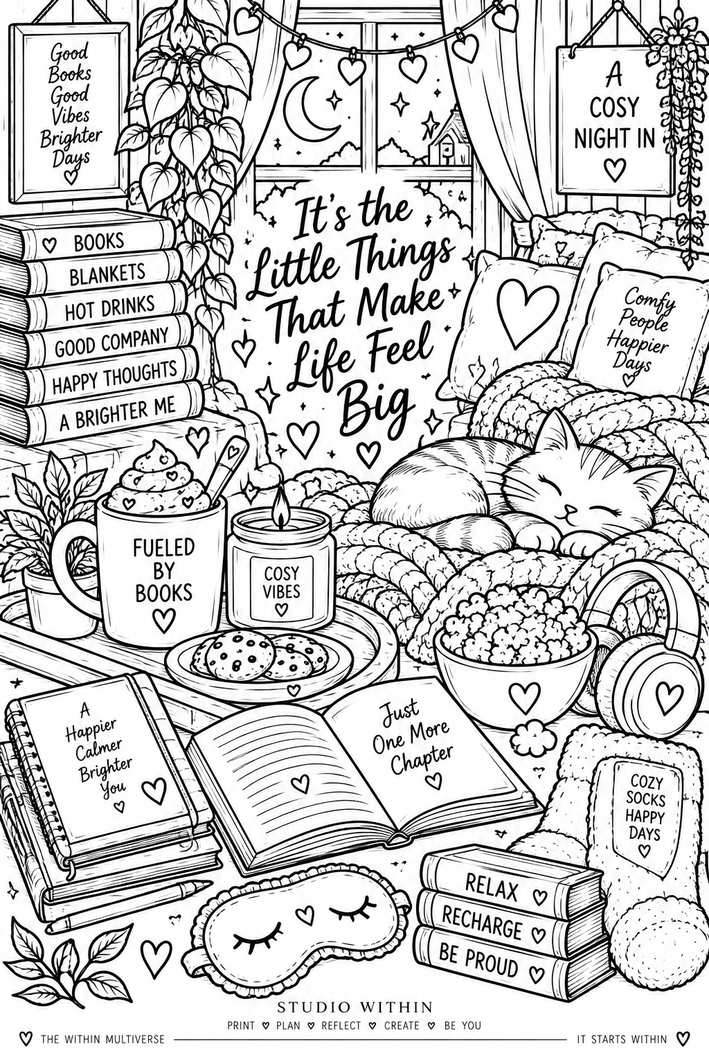 FREE Cosy Colouring Pages Mini Collection | Printable pages