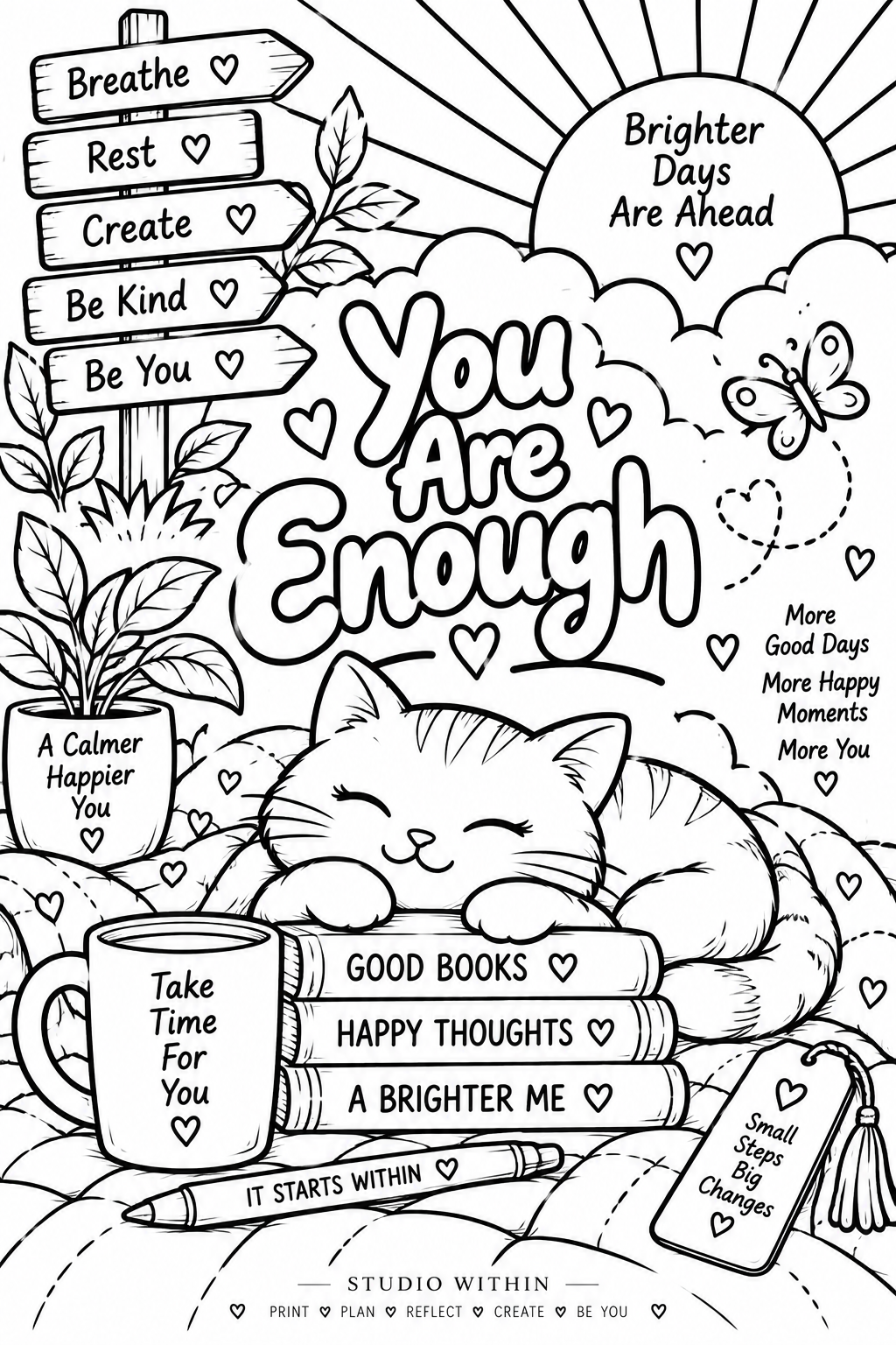 FREE Cosy Colouring Pages Mini Collection | Printable pages
